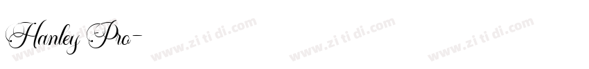 Hanley Pro字体转换